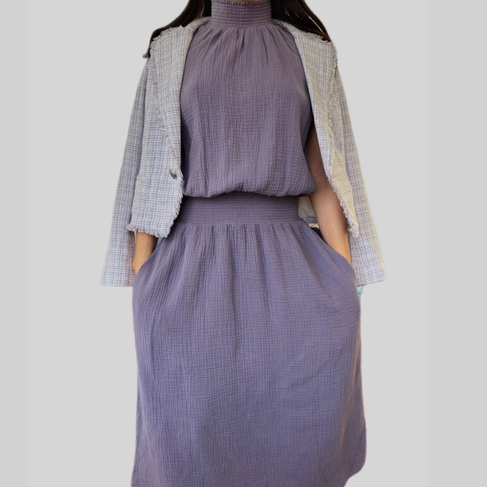 SUNDAYS by wearesundays XS Lavender Midi Summer Sun Dress - Women